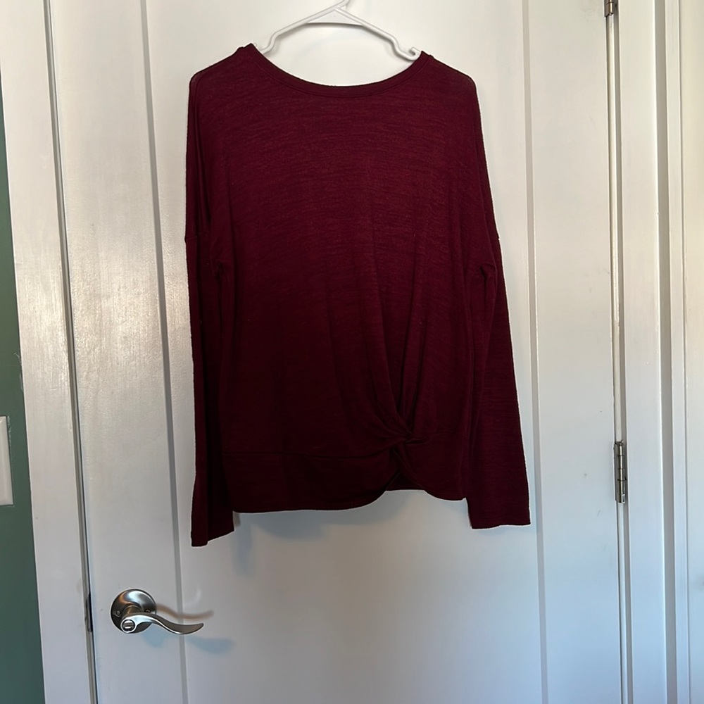 Maroon sweater blouse from target